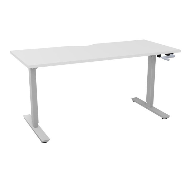 AXEL 2 BUREAU RECT 160X70 ECHANCRURE - SYST. MANIVELLE  MG Z4