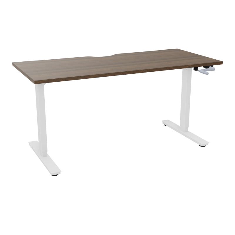 AXEL 2 BUREAU RECT 160X70 ECHANCRURE - SYST. MANIVELLE  N6 SO