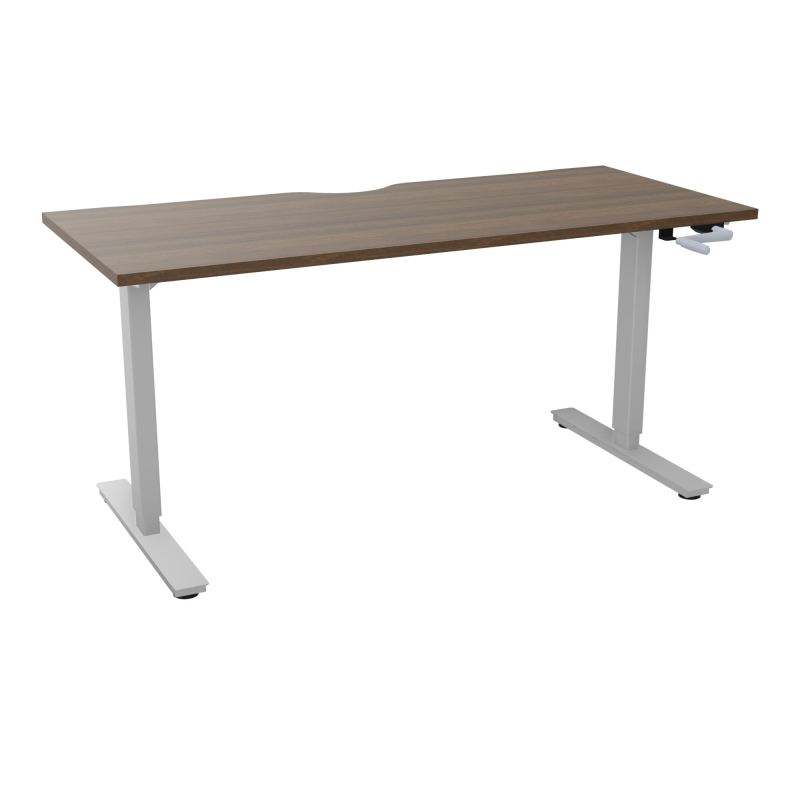 AXEL 2 BUREAU RECT 160X70 ECHANCRURE - SYST. MANIVELLE  N6 Z4