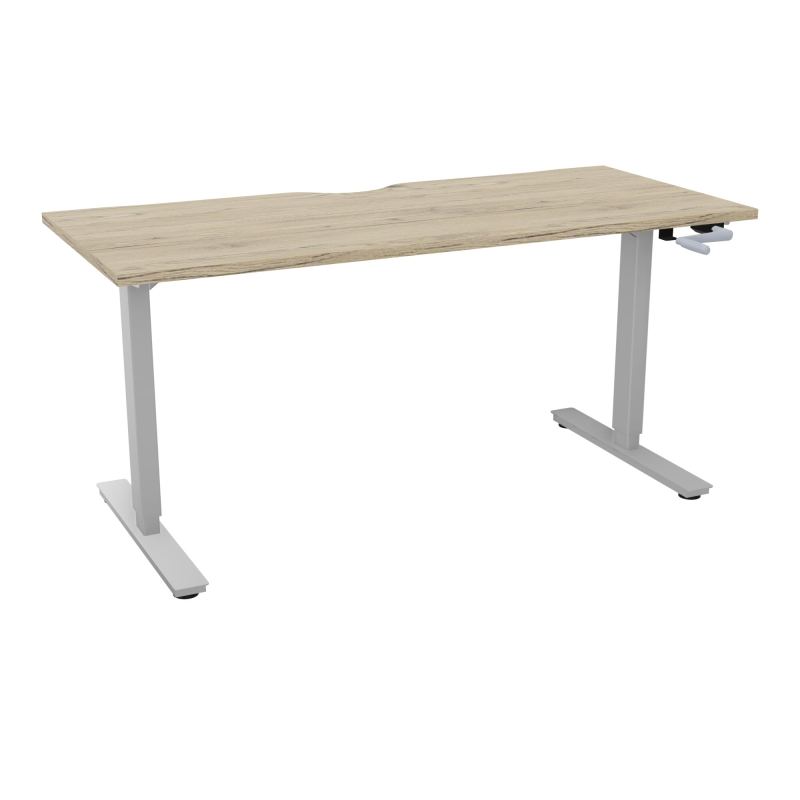 AXEL 2 BUREAU RECT 160X70 ECHANCRURE - SYST. MANIVELLE  R3 Z4