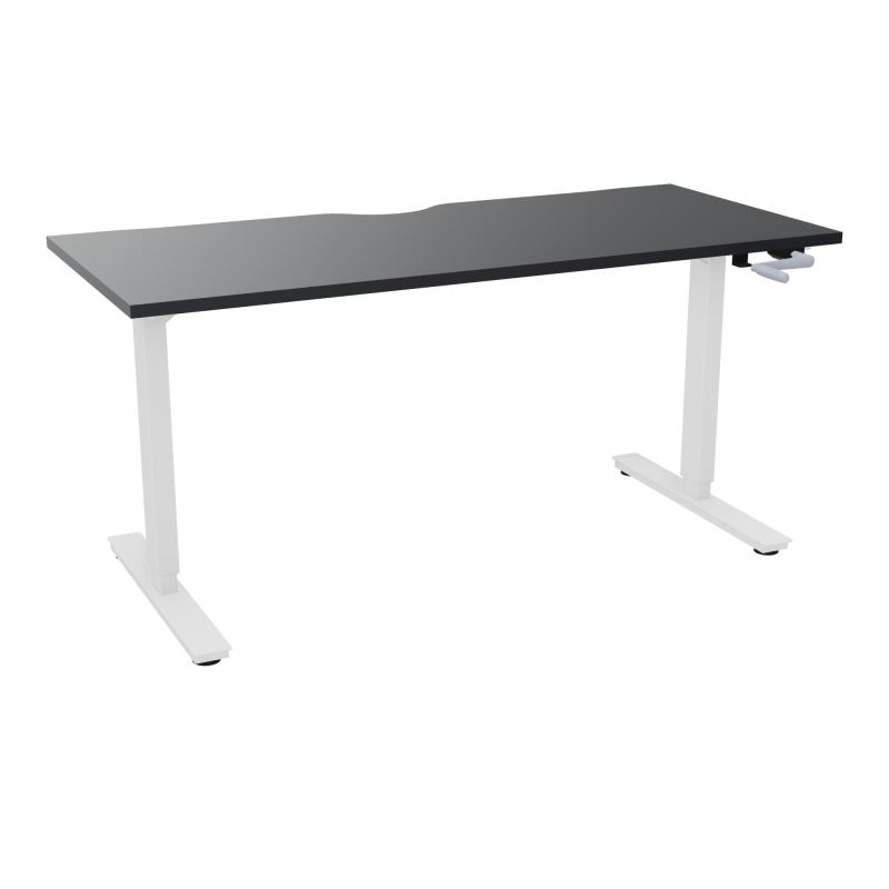 AXEL 2 BUREAU RECT 160X70 ECHANCRURE - SYST. MANIVELLE  R9 SO