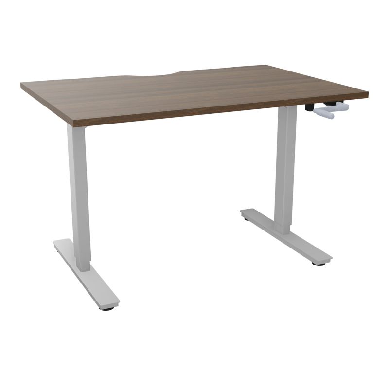 AXEL 2 BUREAU RECT 120X80 ECHANCRURE - SYST. MANIVELLE  N6 Z4
