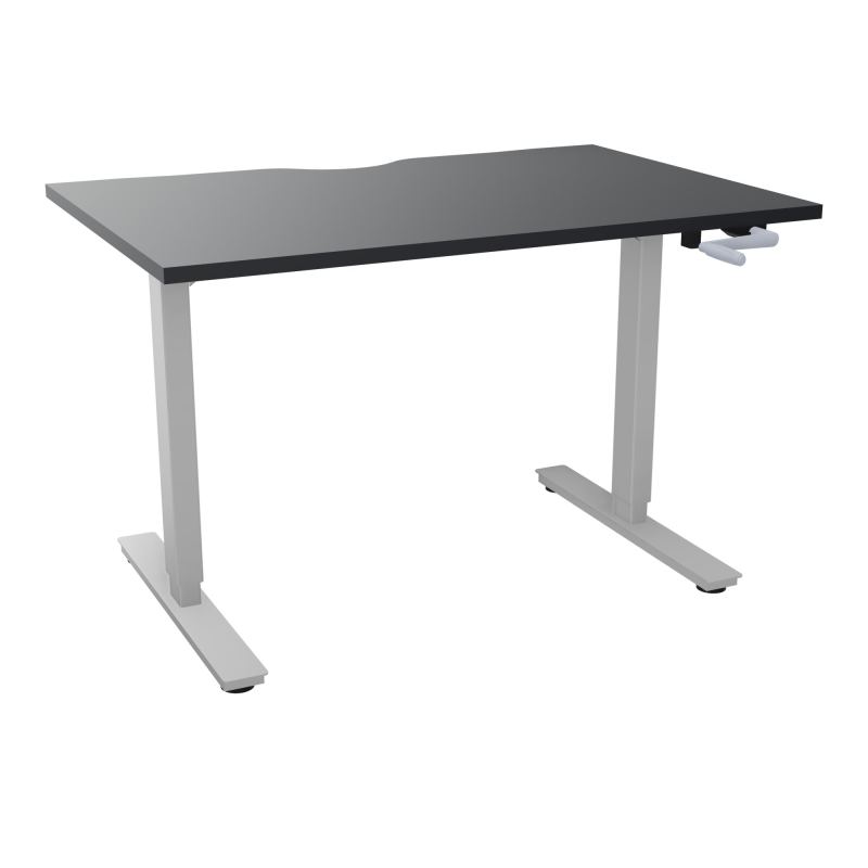 AXEL 2 BUREAU RECT 120X80 ECHANCRURE - SYST. MANIVELLE  R9 Z4