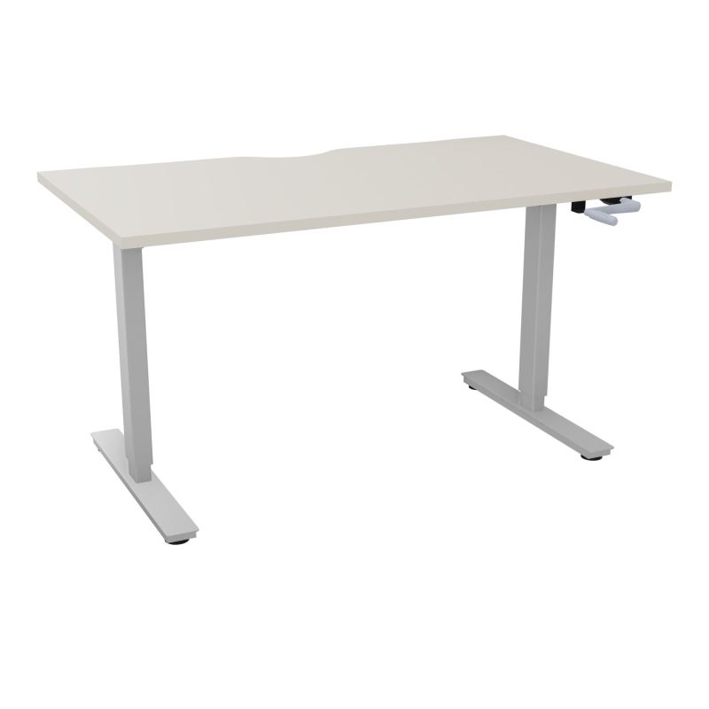 AXEL 2 BUREAU RECT 140X80 ECHANCRURE - SYST. MANIVELLE  N5 Z4