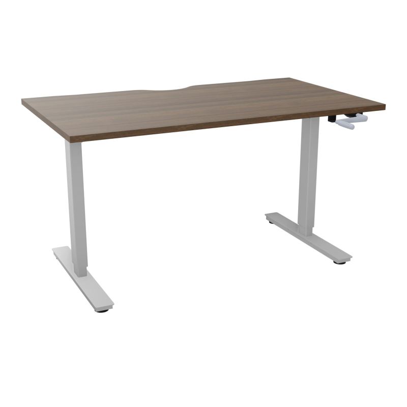 AXEL 2 BUREAU RECT 140X80 ECHANCRURE - SYST. MANIVELLE  N6 Z4