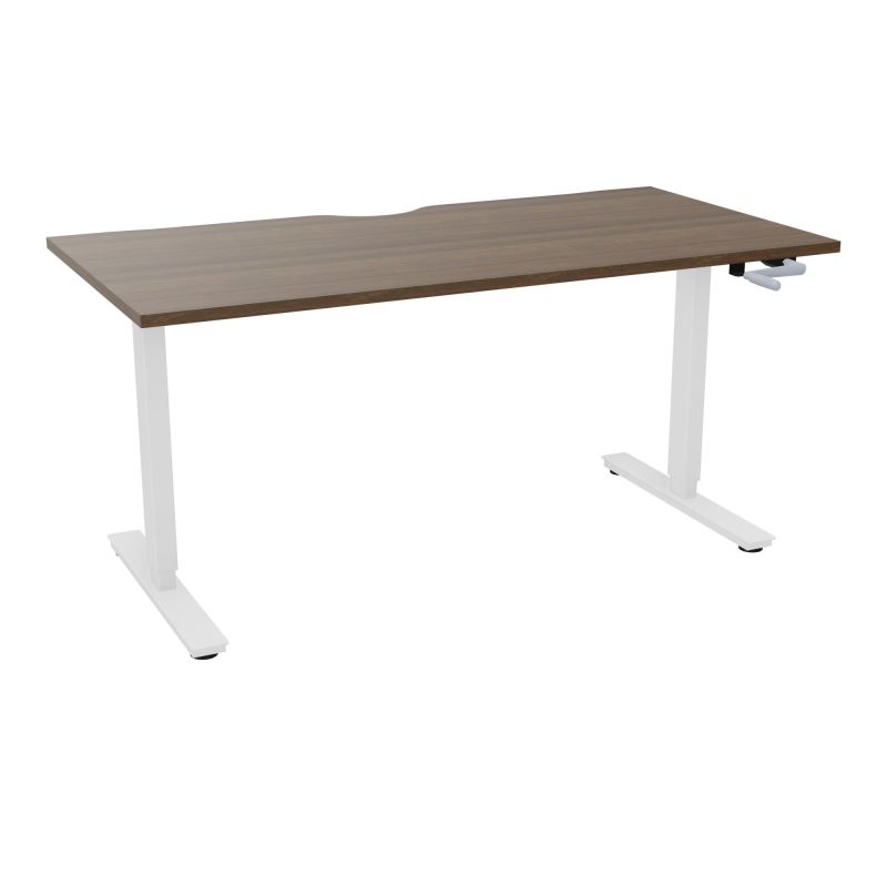 AXEL 2 BUREAU RECT 160X80 ECHANCRURE - SYST. MANIVELLE  N6 SO