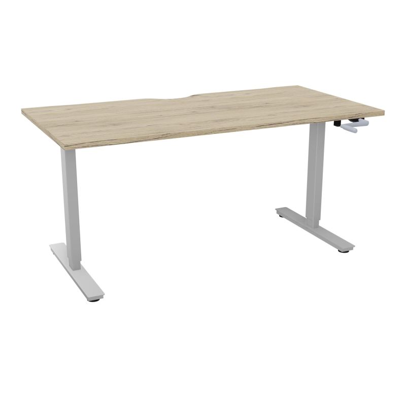 AXEL 2 BUREAU RECT 160X80 ECHANCRURE - SYST. MANIVELLE  R3 Z4