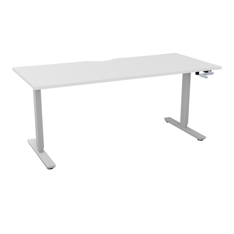AXEL 2 BUREAU RECT 180X80 ECHANCRURE - SYST. MANIVELLE  MG Z4