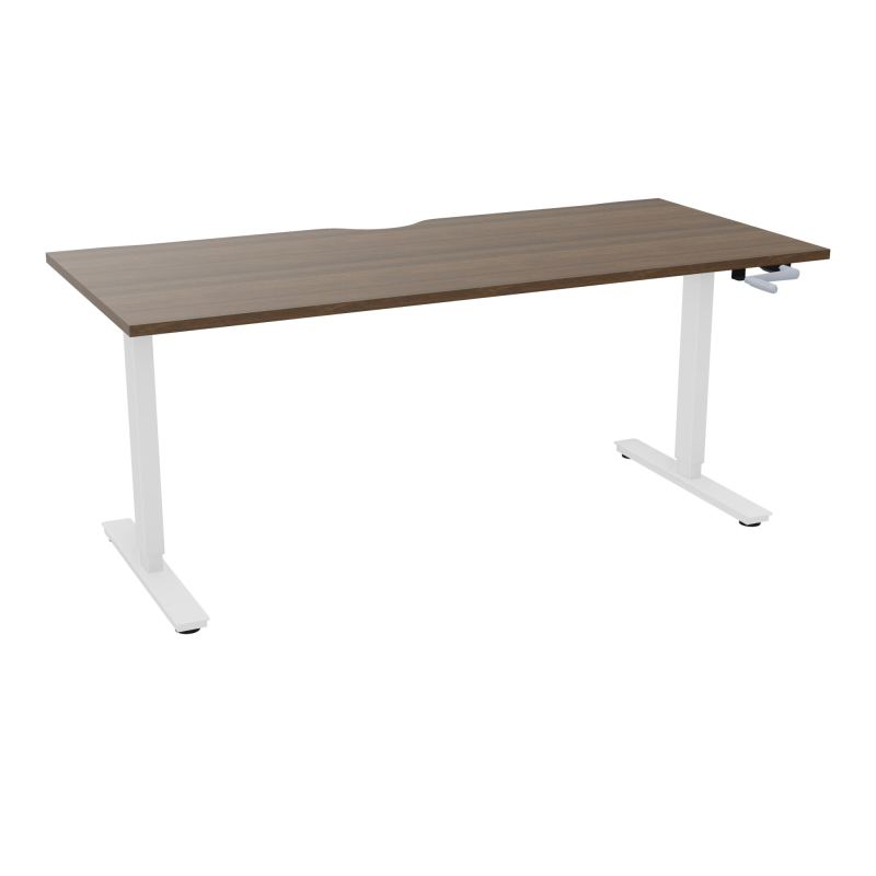 AXEL 2 BUREAU RECT 180X80 ECHANCRURE - SYST. MANIVELLE  N6 SO