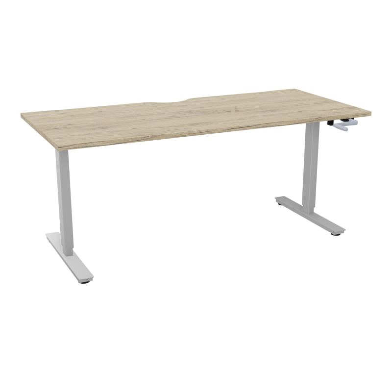 AXEL 2 BUREAU RECT 180X80 ECHANCRURE - SYST. MANIVELLE  R3 Z4