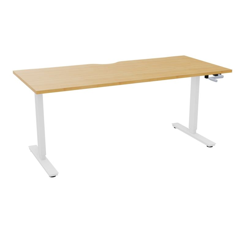 AXEL 2 BUREAU RECT 180X80 ECHANCRURE - SYST. MANIVELLE  R5 SO