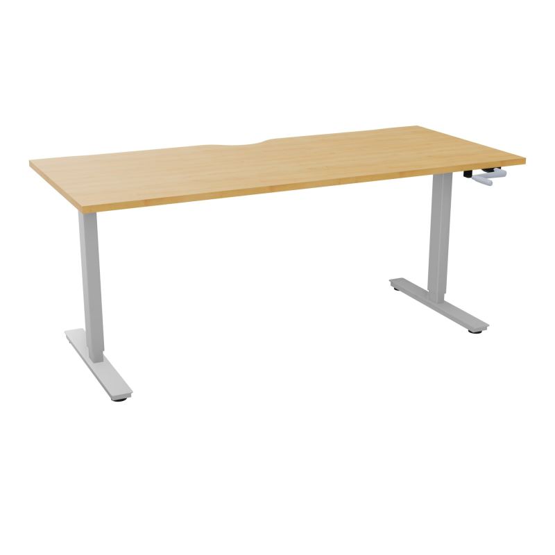 AXEL 2 BUREAU RECT 180X80 ECHANCRURE - SYST. MANIVELLE  R5 Z4