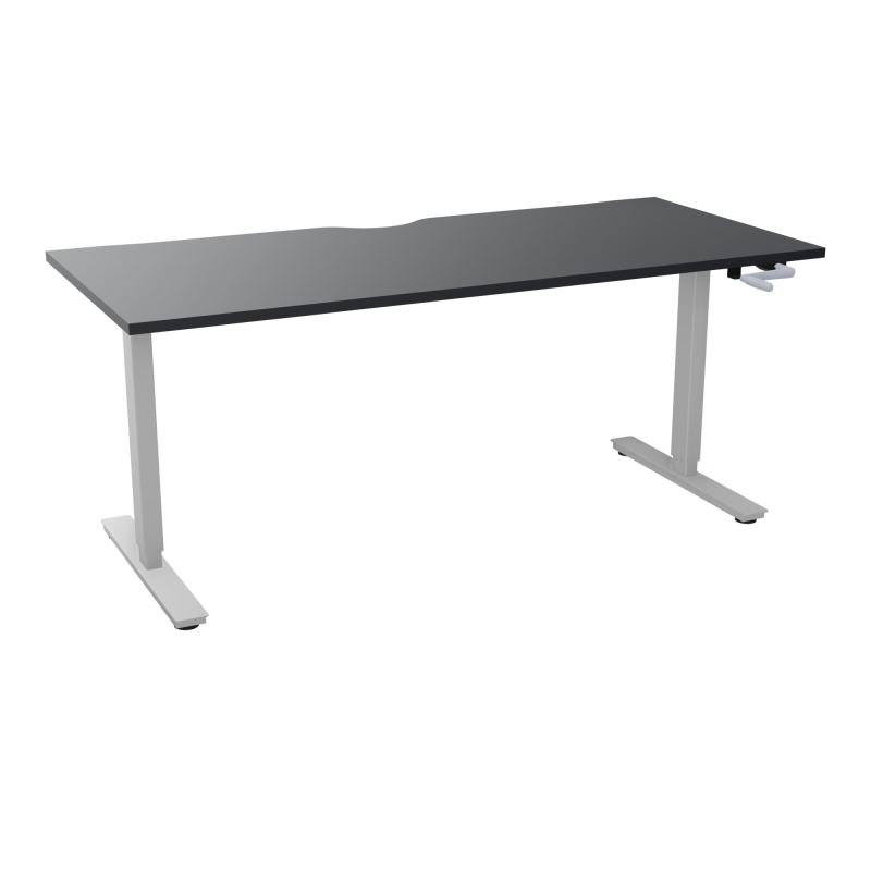 AXEL 2 BUREAU RECT 180X80 ECHANCRURE - SYST. MANIVELLE  R9 Z4