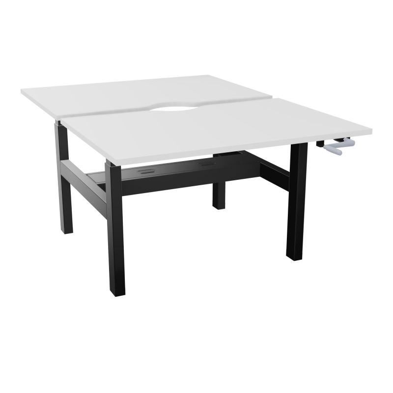 AXEL 2 BENCH 2 x RECT L120X80 ECHANCRURE - SYST.MANIVELLE  MG SG