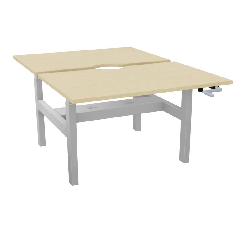 AXEL 2 BENCH 2 x RECT L120X80 ECHANCRURE - SYST.MANIVELLE  N8 Z4
