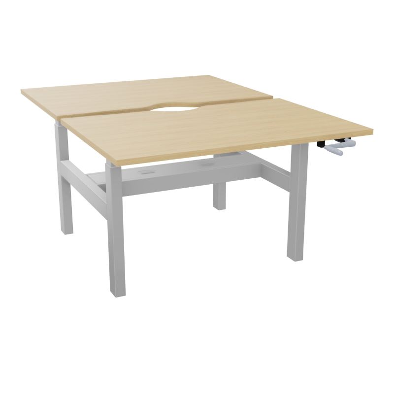 AXEL 2 BENCH 2 x RECT L120X80 ECHANCRURE - SYST.MANIVELLE  R1 Z4