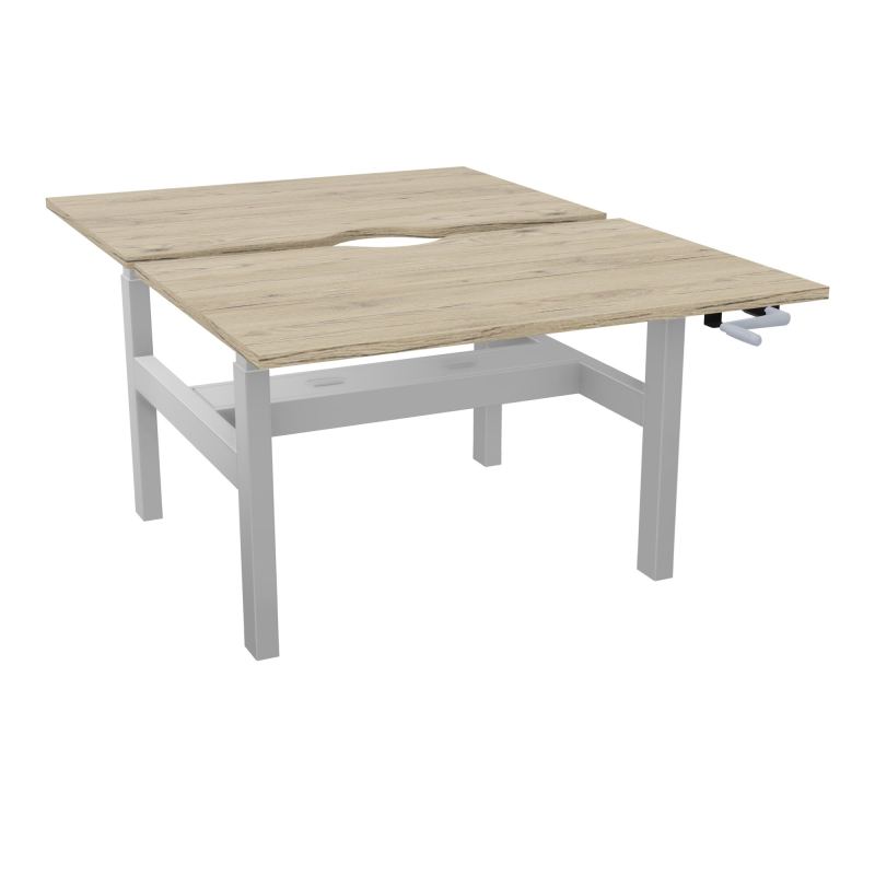AXEL 2 BENCH 2 x RECT L120X80 ECHANCRURE - SYST.MANIVELLE  R3 Z4