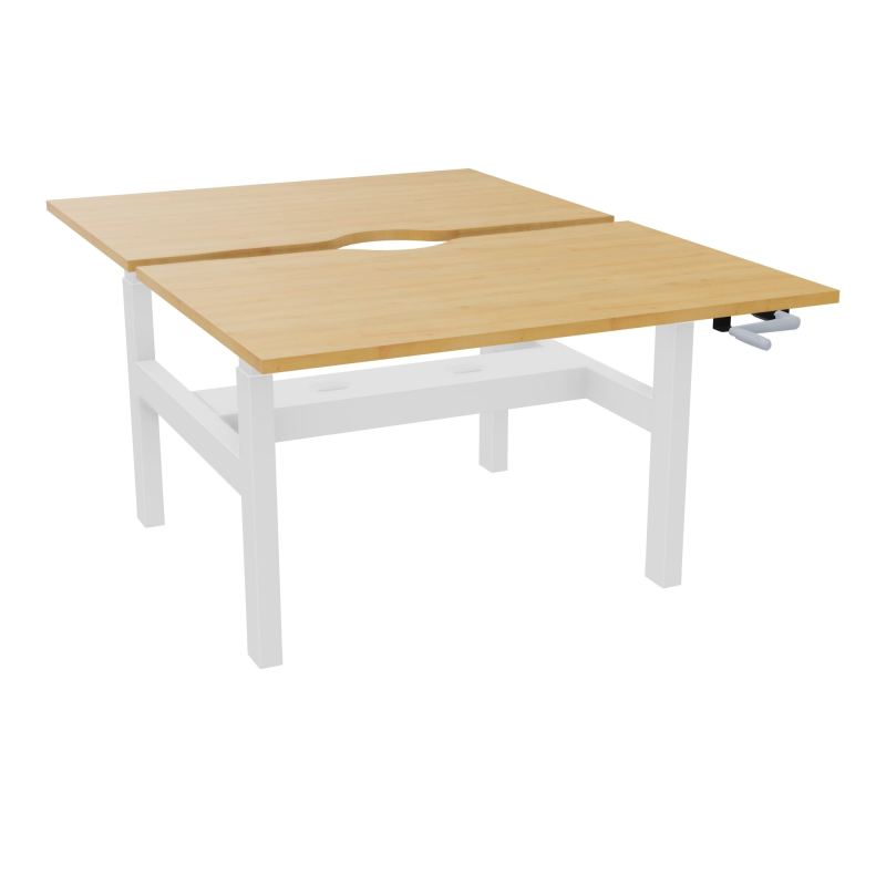 AXEL 2 BENCH 2 x RECT L120X80 ECHANCRURE - SYST.MANIVELLE  R5 SO
