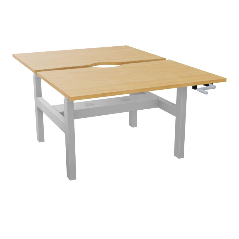 AXEL 2 BENCH 2 x RECT L120X80 ECHANCRURE - SYST.MANIVELLE  R5 Z4