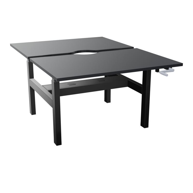 AXEL 2 BENCH 2 x RECT L120X80 ECHANCRURE - SYST.MANIVELLE  R9 SG