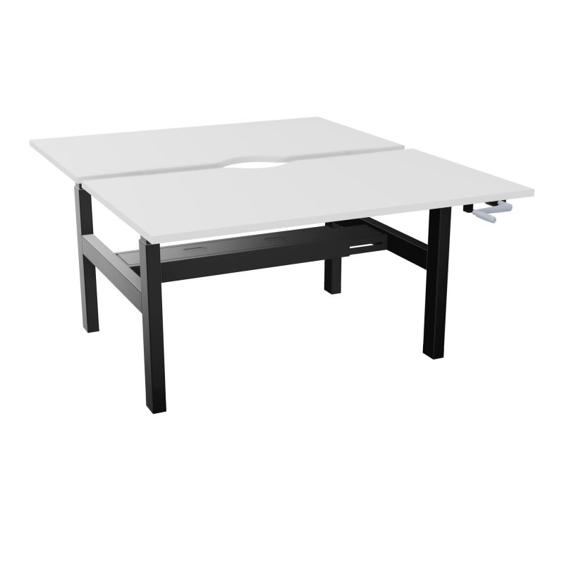 AXEL 2 BENCH 2 x RECT L140X80 ECHANCRURE - SYST.MANIVELLE  MG SG