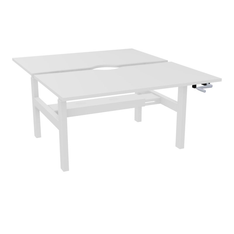 AXEL 2 BENCH 2 x RECT L140X80 ECHANCRURE - SYST.MANIVELLE  MG SO