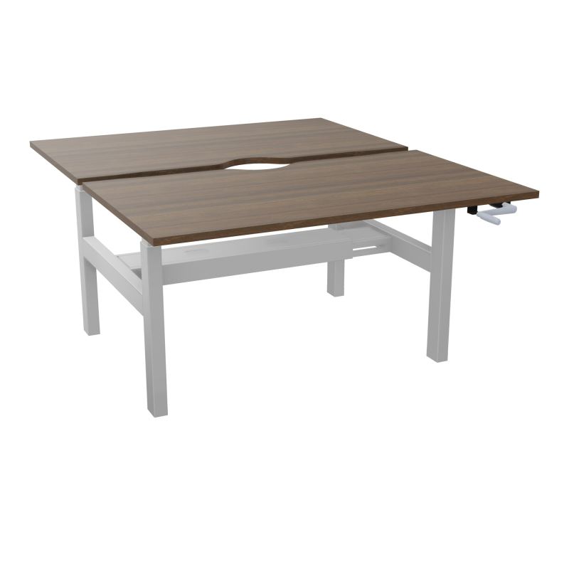 AXEL 2 BENCH 2 x RECT L140X80 ECHANCRURE - SYST.MANIVELLE  N6 Z4