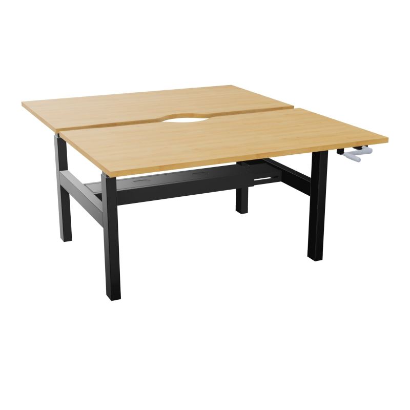 AXEL 2 BENCH 2 x RECT L140X80 ECHANCRURE - SYST.MANIVELLE  R5 SG