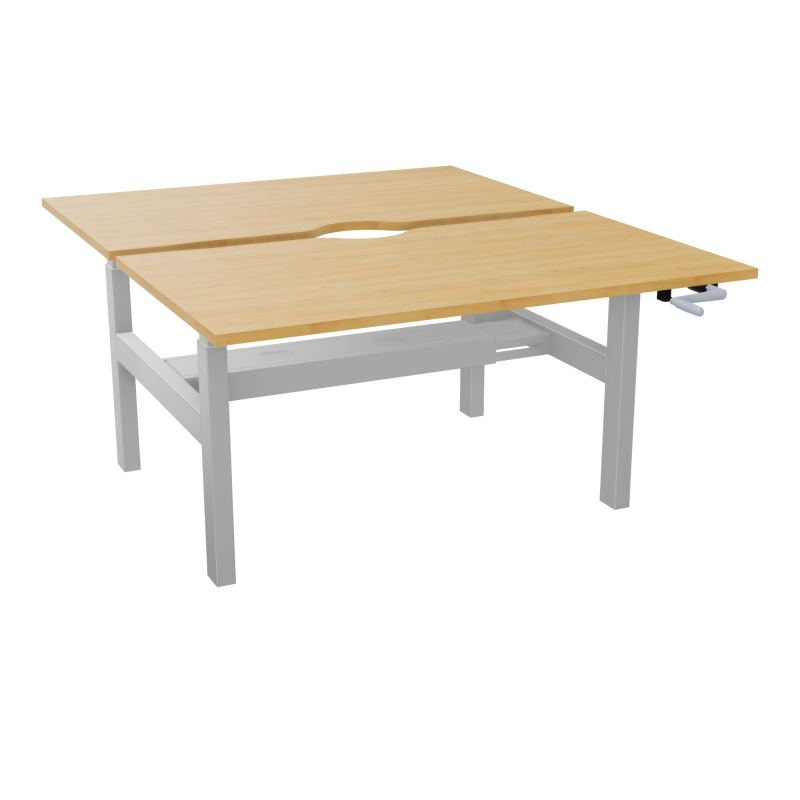 AXEL 2 BENCH 2 x RECT L140X80 ECHANCRURE - SYST.MANIVELLE  R5 Z4