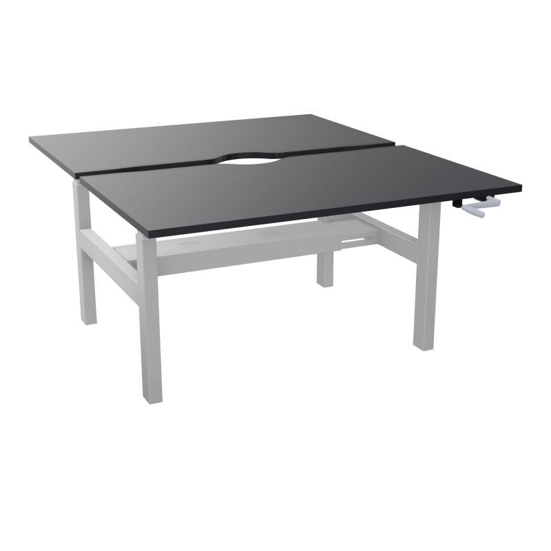 AXEL 2 BENCH 2 x RECT L140X80 ECHANCRURE - SYST.MANIVELLE  R9 Z4