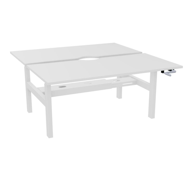 AXEL 2 BENCH 2 x RECT L160X80 ECHANCRURE - SYST.MANIVELLE  MG SO