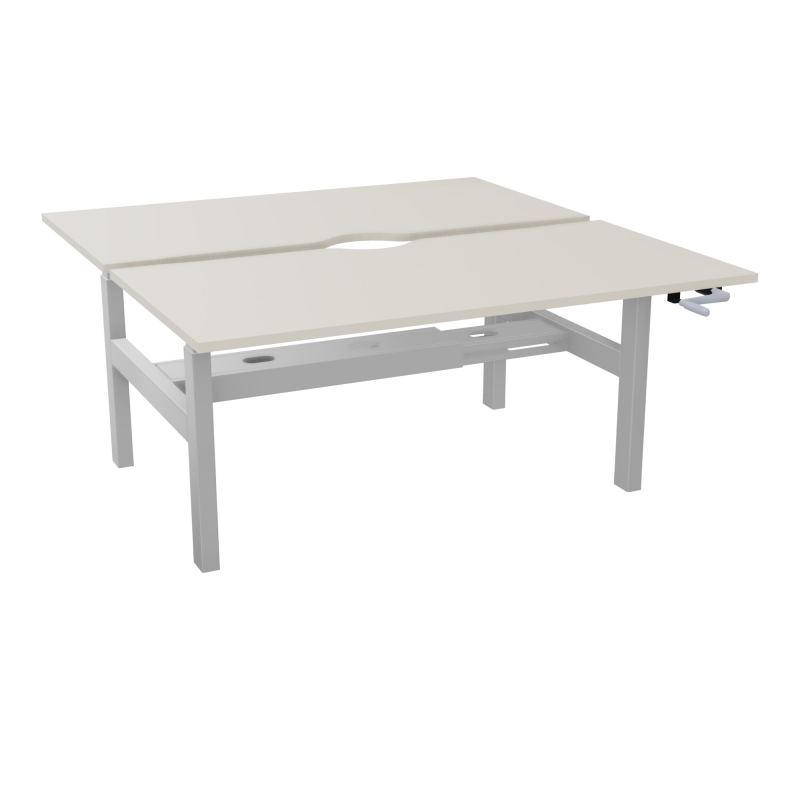 AXEL 2 BENCH 2 x RECT L160X80 ECHANCRURE - SYST.MANIVELLE  N5 Z4