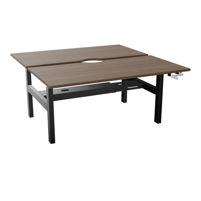 AXEL 2 BENCH 2 x RECT L160X80 ECHANCRURE - SYST.MANIVELLE  N6 SG