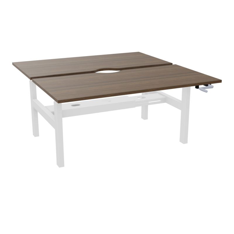 AXEL 2 BENCH 2 x RECT L160X80 ECHANCRURE - SYST.MANIVELLE  N6 SO