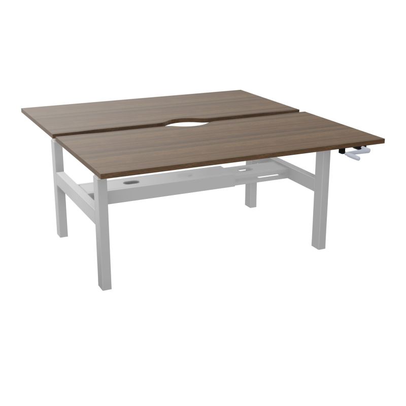 AXEL 2 BENCH 2 x RECT L160X80 ECHANCRURE - SYST.MANIVELLE  N6 Z4