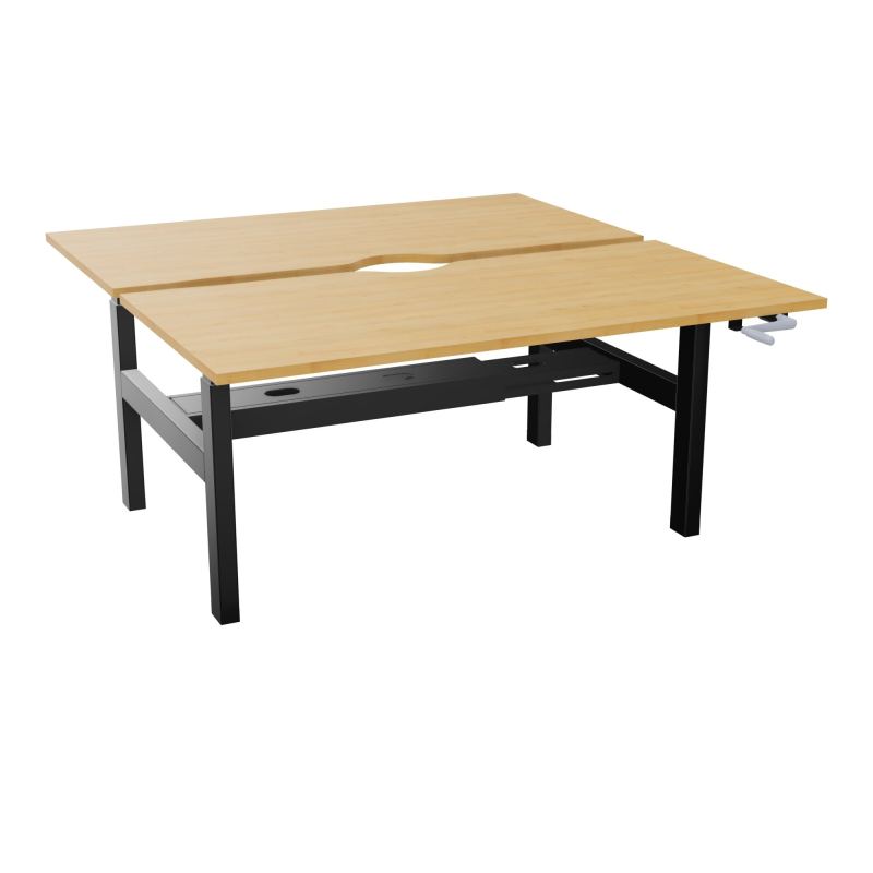 AXEL 2 BENCH 2 x RECT L160X80 ECHANCRURE - SYST.MANIVELLE  R5 SG