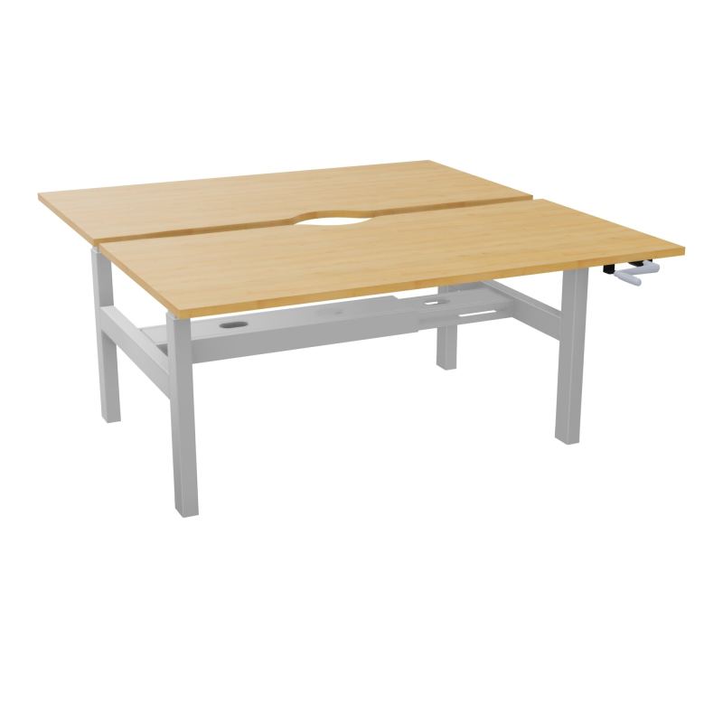 AXEL 2 BENCH 2 x RECT L160X80 ECHANCRURE - SYST.MANIVELLE  R5 Z4
