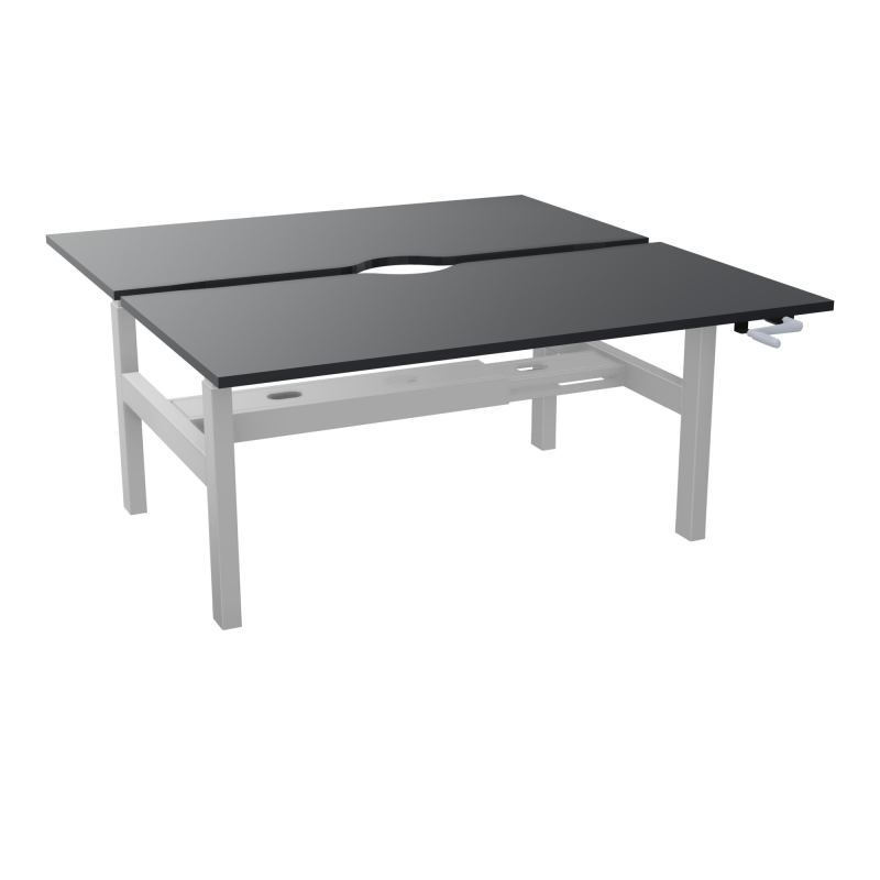 AXEL 2 BENCH 2 x RECT L160X80 ECHANCRURE - SYST.MANIVELLE  R9 Z4