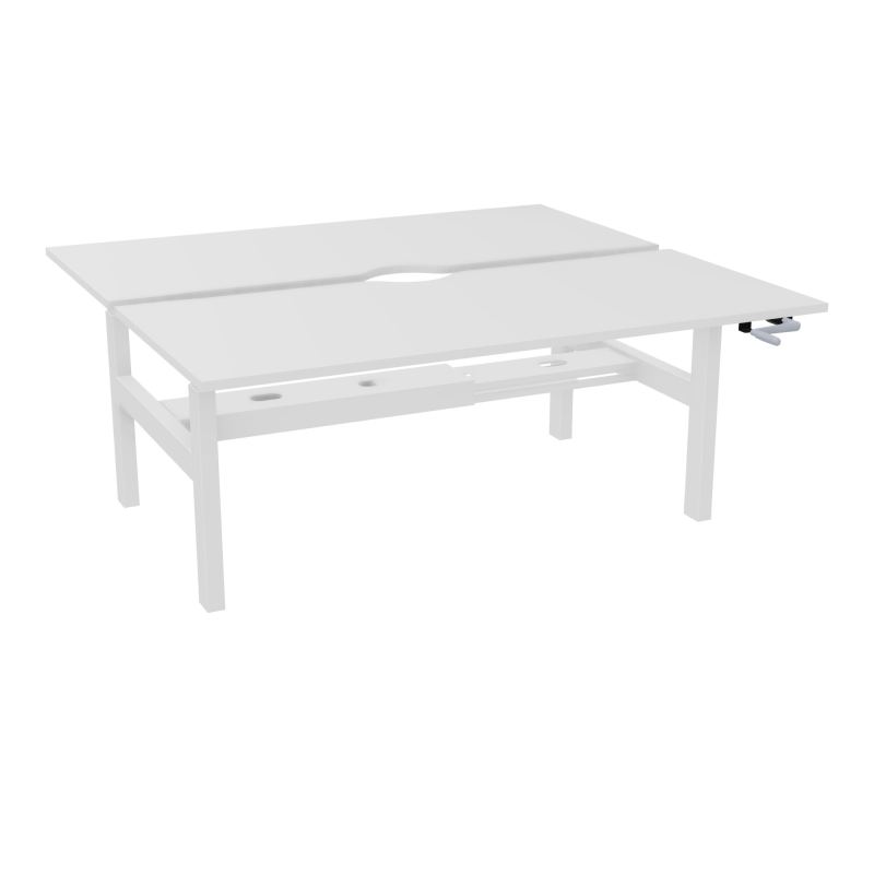 AXEL 2 BENCH 2 x RECT L180X80 ECHANCRURE - SYST.MANIVELLE  MG SO