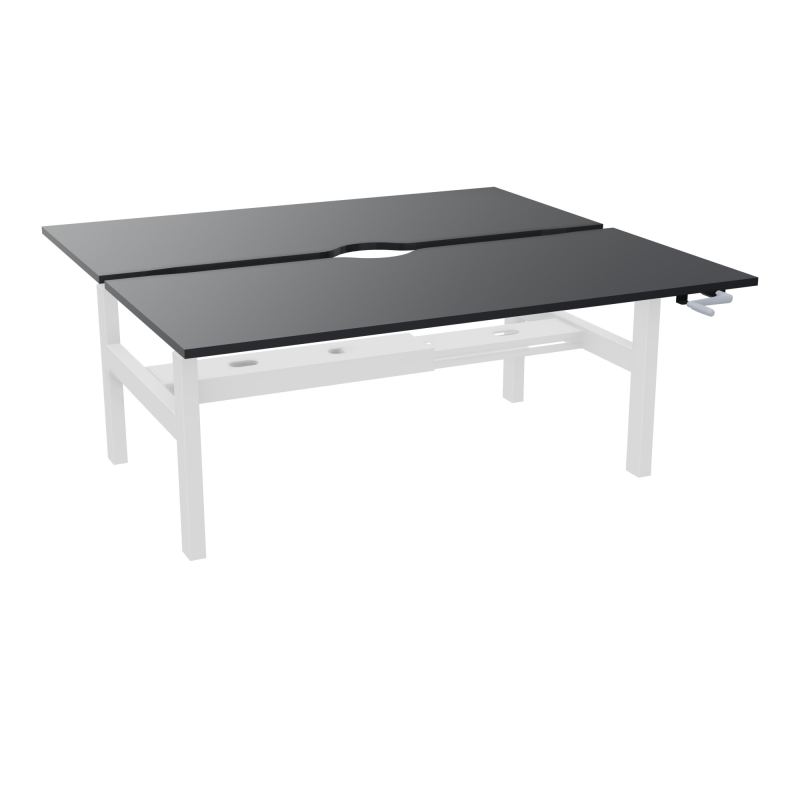 AXEL 2 BENCH 2 x RECT L180X80 ECHANCRURE - SYST.MANIVELLE  R9 SO