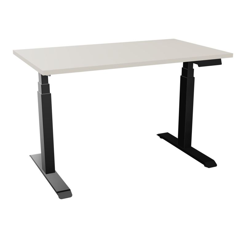 AXEL 2 BUREAU RECT 120X70 PPOBT - MOTORISE - 4 UTILLISATEURS x 2 MEM + USB    N5 SG