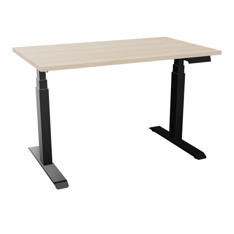 AXEL 2 BUREAU RECT 120X70 PPOBT - MOTORISE - 4 UTILLISATEURS x 2 MEM + USB    RZ SG