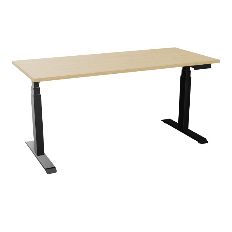 AXEL2 BUREAU RECT 160X70 PP OBT - MOTORISE  - 4 UTILLISATEURS x 2 MEM + USB R1 SG