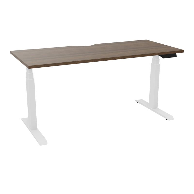 AXEL 2 BUREAU RECT 160X70 ECHANCRURE - MOTORISE - 4 UTILLISATEURS x 2 MEM + USB N6 SO