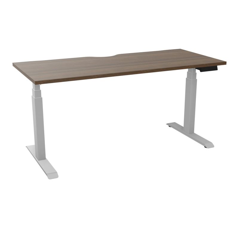 AXEL 2 BUREAU RECT 160X70 ECHANCRURE - MOTORISE - 4 UTILLISATEURS x 2 MEM + USB N6 Z4