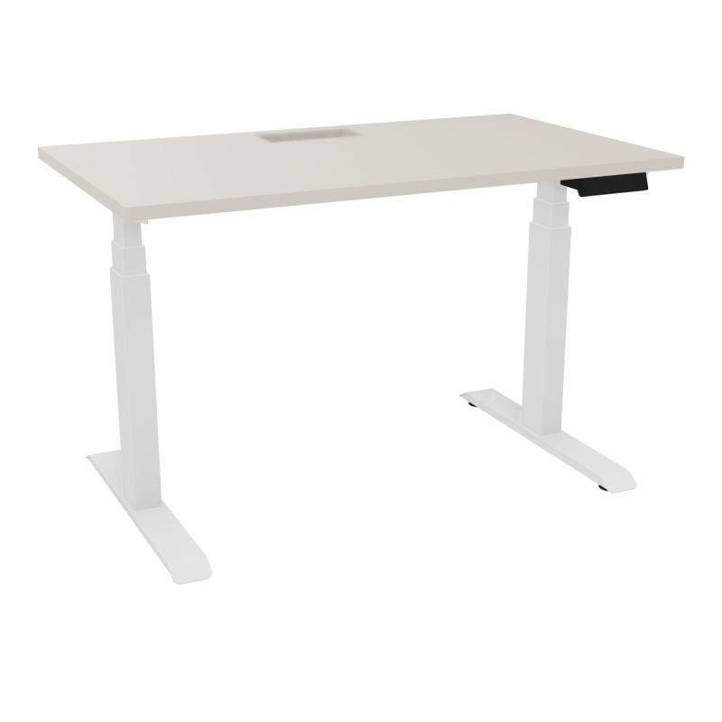 AXEL 2 BUREAU RECT 120X70+DECOUPE TRAPPE + GOUL -MOTORISE - 4 UTILLISATEURS x 2 MEM + USB