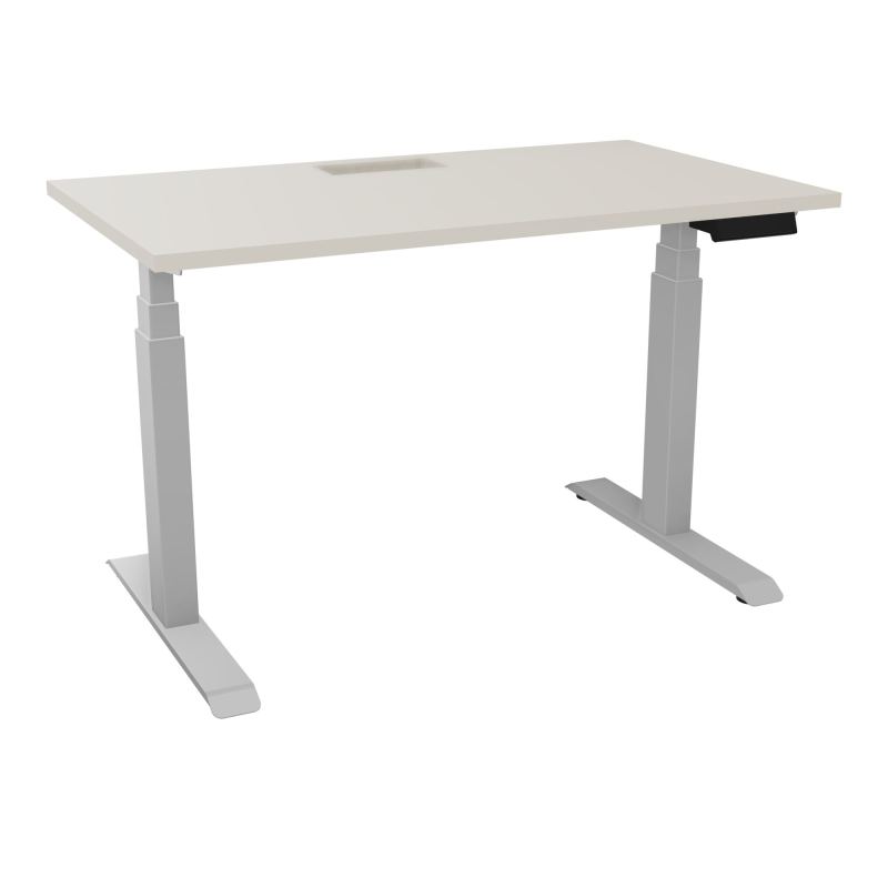 AXEL 2 BUREAU RECT 120X70+DECOUPE TRAPPE + GOUL -MOTORISE - 4 UTILLISATEURS x 2 MEM + USB