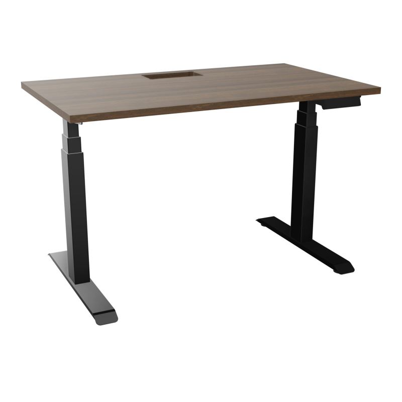 AXEL 2 BUREAU RECT 120X70+DECOUPE TRAPPE + GOUL -MOTORISE - 4 UTILLISATEURS x 2 MEM + USB
