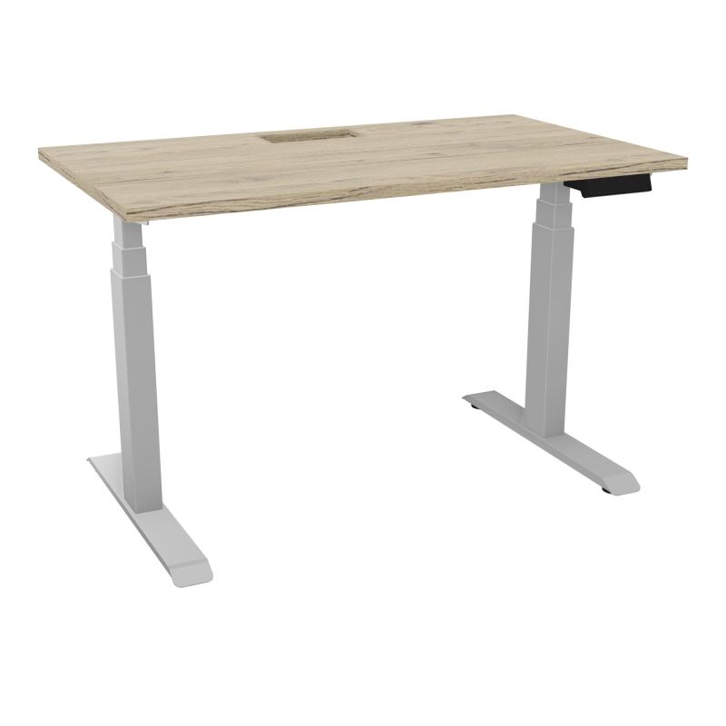 AXEL 2 BUREAU RECT 120X70+DECOUPE TRAPPE + GOUL -MOTORISE - 4 UTILLISATEURS x 2 MEM + USB