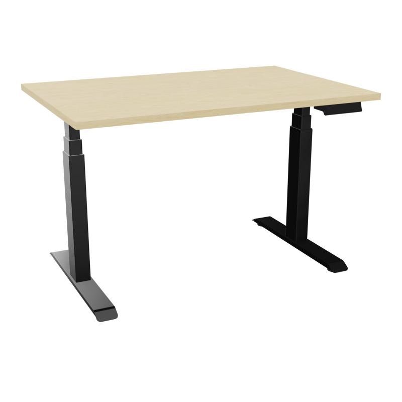 AXEL 2 BUREAU RECT. L120XP80PP OBT -MOTORISE - 4 UTILISATEURS  x 2 MEM + USB N8 SG